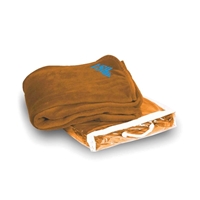 Picture of Custom Printed Micro Coral Fleece Blanket with Vinyl Carrying Bag