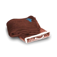 Picture of Custom Printed Micro Coral Fleece Blanket with Vinyl Carrying Bag