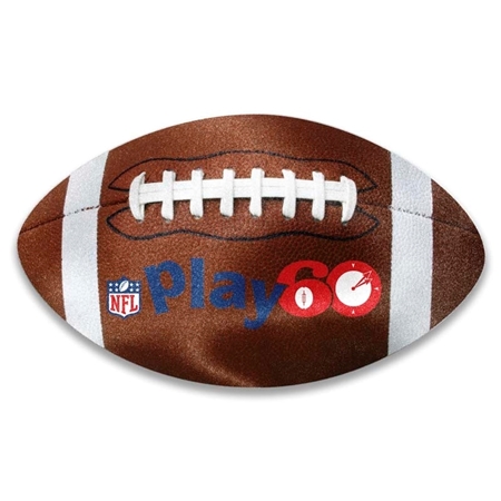 Picture of Custom Printed Football Shaped Microfiber Cleaning Cloth