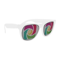 Picture of Custom Printed Solid Color Rubberized Logo Lenses Sunglasses