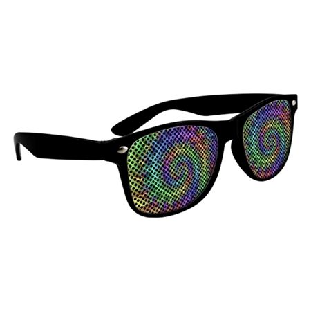 Picture of Custom Printed Solid Color Miami Logo Lenses Sunglasses