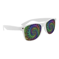 Picture of Custom Printed Solid Color Miami Logo Lenses Sunglasses