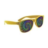 Picture of Custom Printed Solid Color Miami Logo Lenses Sunglasses