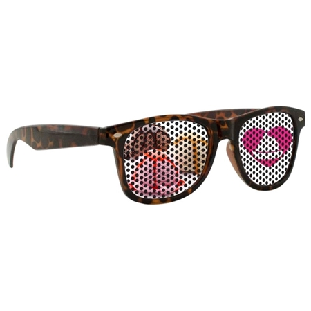 Picture of Custom Printed Tortoise Miami Logo Lenses Sunglasses