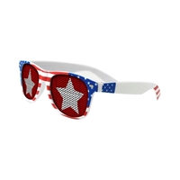 Picture of Custom Printed USA Patriotic Miami Logo Lenses Sunglasses