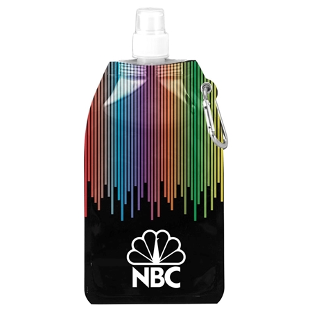 Picture of Custom Printed Rainbow Collapsible Water Bottle