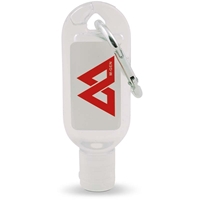 Picture of Custom Printed 1 oz. Tottle Antibacterial Hand Sanitizer with Carabiner