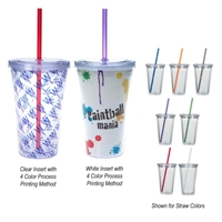 Picture of Custom Printed 16 oz. Double Wall Acrylic Tumbler With Full Color Insert