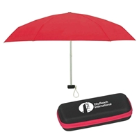 Picture of Custom Printed 37" Arc Folding Travel Umbrella With EVA Case