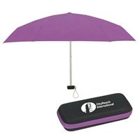 Picture of Custom Printed 37" Arc Folding Travel Umbrella With EVA Case