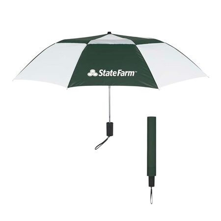 Picture of Custom Printed 44" Arc Telescopic Folding Vented Umbrella