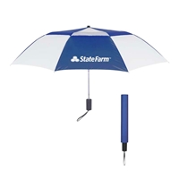 Picture of Custom Printed 44" Arc Telescopic Folding Vented Umbrella