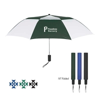 Picture of Custom Printed 44" Arc Telescopic Folding Vented Umbrella