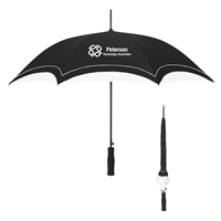 Picture of Custom Printed 46" Two -Tone Black Based Arc Umbrella