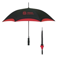 Picture of Custom Printed 46" Two -Tone Black Based Arc Umbrella