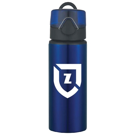 Picture of Custom Printed 25 oz. Aluminum Sports Bottle With Flip Top Lid