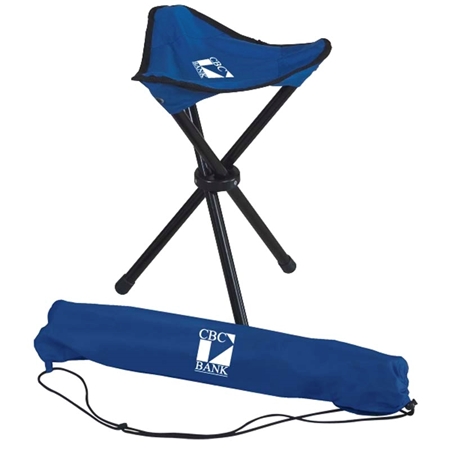 Picture of Custom Printed Folding Tripod Stool With Carrying Bag