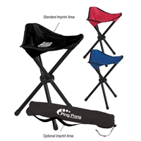 Picture of Custom Printed Folding Tripod Stool With Carrying Bag