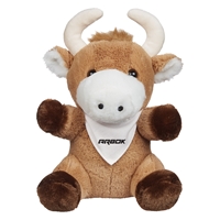 Picture of Custom Printed 6" Brave Bull Plush Animal