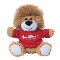 Picture of Custom Printed 6" Lovable Lion Plush Animal