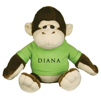 Picture of Custom Printed 8.5" Goofy Gorilla Plush Animal