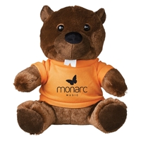 Picture of Custom Printed 8.5" Bucky Beaver Plush Animal