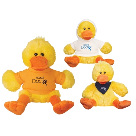 Picture of Custom Printed 6" Delightful Duck Plush Animal