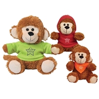 Picture of Custom Printed 6" Marvelous Monkey Plush Animal