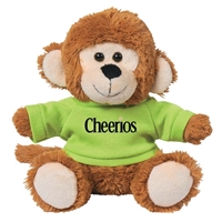 Picture of Custom Printed 6" Marvelous Monkey Plush Animal