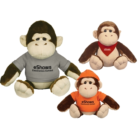 Picture of Custom Printed 6" Goofy Gorilla Plush Animal