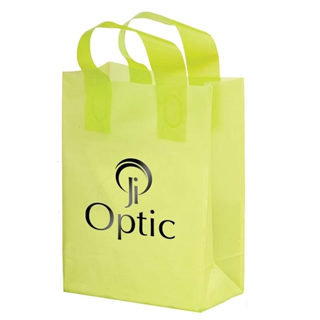 Picture of Foil Stamped Color Frosted Zeus Soft Loop Shopper Bag