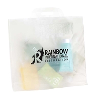 Picture of Custom Printed Clear Frosted Pres Soft Bridge Handle Bag