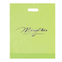 Picture of Foil Stamped Frosted Cupid Die Cut Handle Bag