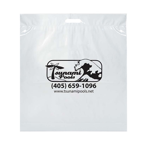 Picture of Custom Printed 22 x 22 x 4 Fold-Over Reinforced Die Cut Handle Bag