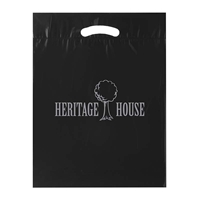 Picture of Custom Printed 12 x 15 x 3 Fold-Over Reinforced Die Cut Handle Bag