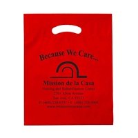 Picture of Custom Printed 15 x 19 x 3 Fold-Over Reinforced Die Cut Handle Bag