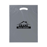 Picture of Custom Printed 15 x 19 x 3 Fold-Over Reinforced Die Cut Handle Bag