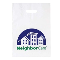 Picture of Custom Printed 12 x 16 x 4 Patch Handle Reinforced Die Cut Handle Bag