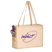 Picture of Over the Shoulder Non-Woven Tote with Side Pockets