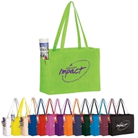 Picture of Over the Shoulder Non-Woven Tote with Side Pockets