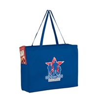 Picture of Full Color Over the Shoulder Non-Woven Tote with Side Pockets