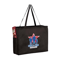 Picture of Full Color Over the Shoulder Non-Woven Tote with Side Pockets