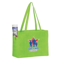 Picture of Full Color Over the Shoulder Non-Woven Tote with Side Pockets