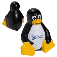 Picture of Custom Printed Sitting Penguin Stress Ball