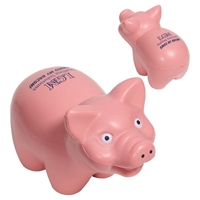 Picture of Custom Printed Pig Stress Ball