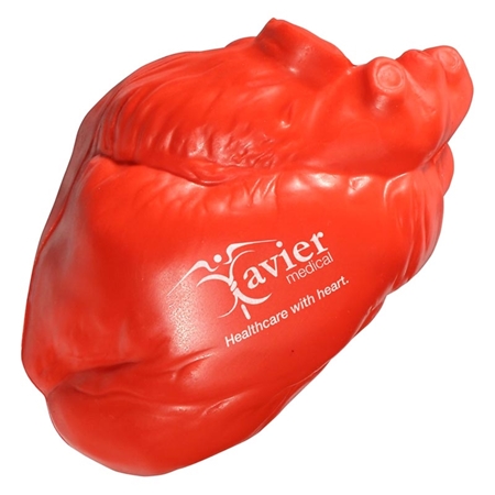 Picture of Custom Printed Heart No Veins Stress Ball