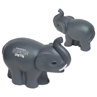 Picture of Custom Printed Elephant With Tusks Stress Ball