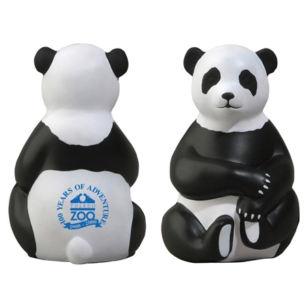 Picture of Custom Printed Sitting Panda Stress Ball