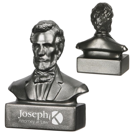 Picture of Custom Printed Abraham Lincoln Bust Stress Ball