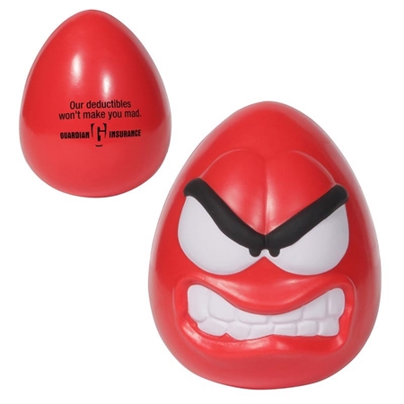 Picture of Custom Printed Mood Maniac Wobbler-Angry Stress Ball